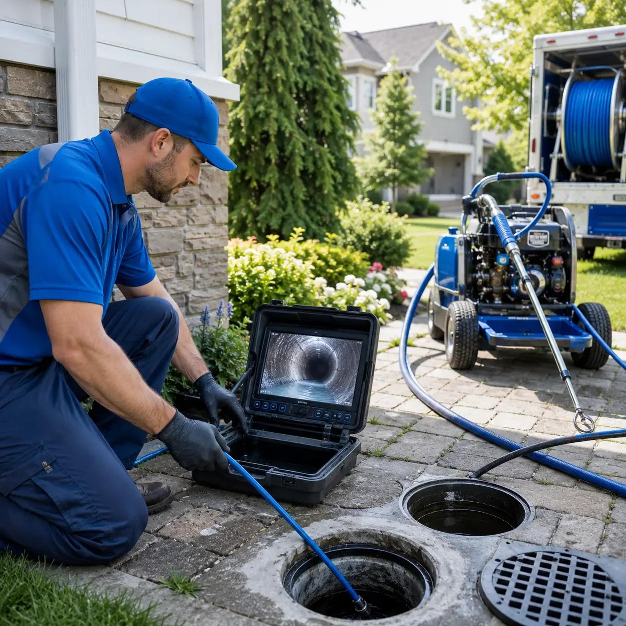 Outdoor drain cleaning professionals serving Spring Valley, WI
