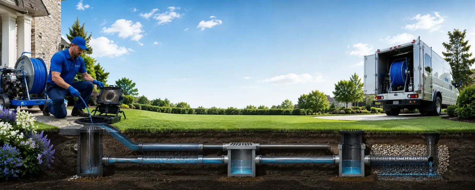 Outdoor drain cleaning information for Spring Valley, WI